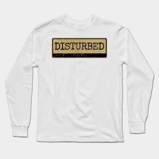 Aliska text black retro - Disturbed Long Sleeve T-Shirt